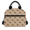 German Shepherd Dog Pattern Print Insulated Lunch Bag