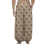 German Shepherd Dog Pattern Print Lantern Pants