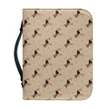 German Shepherd Dog Pattern Print Leather Bible Cover