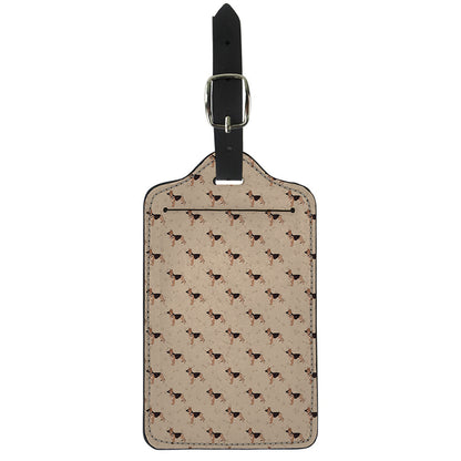 German Shepherd Dog Pattern Print Luggage Tag