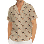 German Shepherd Dog Pattern Print Men's Deep V-Neck Shirt