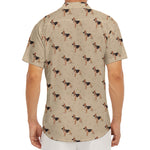 German Shepherd Dog Pattern Print Men's Deep V-Neck Shirt