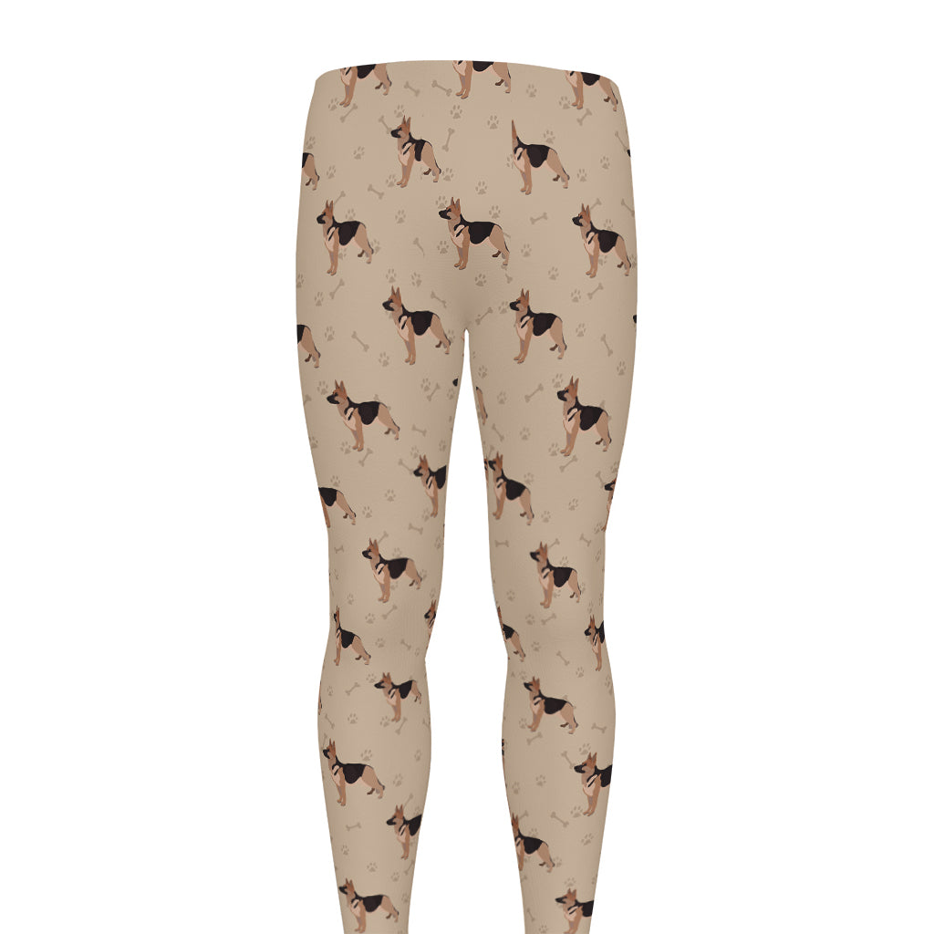 German Shepherd Dog Pattern Print Men's leggings
