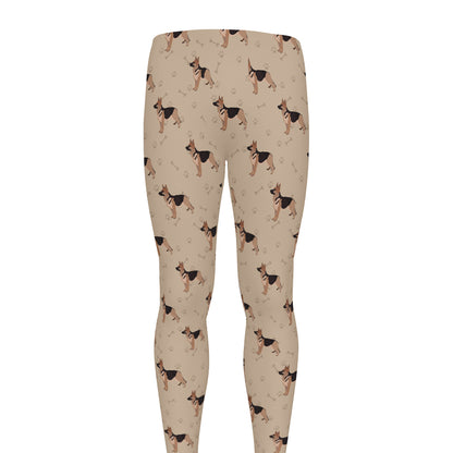German Shepherd Dog Pattern Print Men's leggings