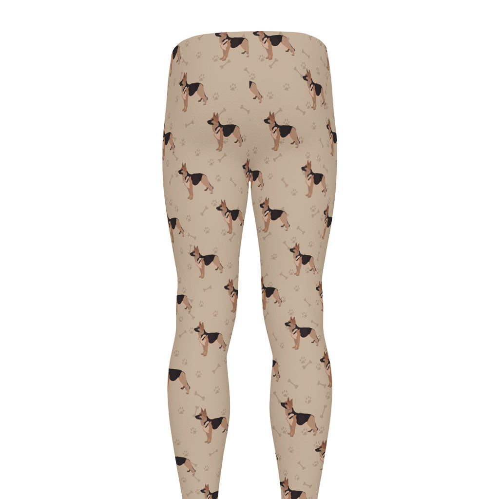 German Shepherd Dog Pattern Print Men's leggings