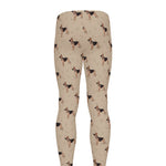 German Shepherd Dog Pattern Print Men's leggings