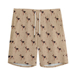 German Shepherd Dog Pattern Print Men's Sports Shorts