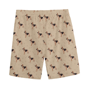 German Shepherd Dog Pattern Print Men's Sports Shorts