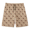 German Shepherd Dog Pattern Print Men's Swim Trunks