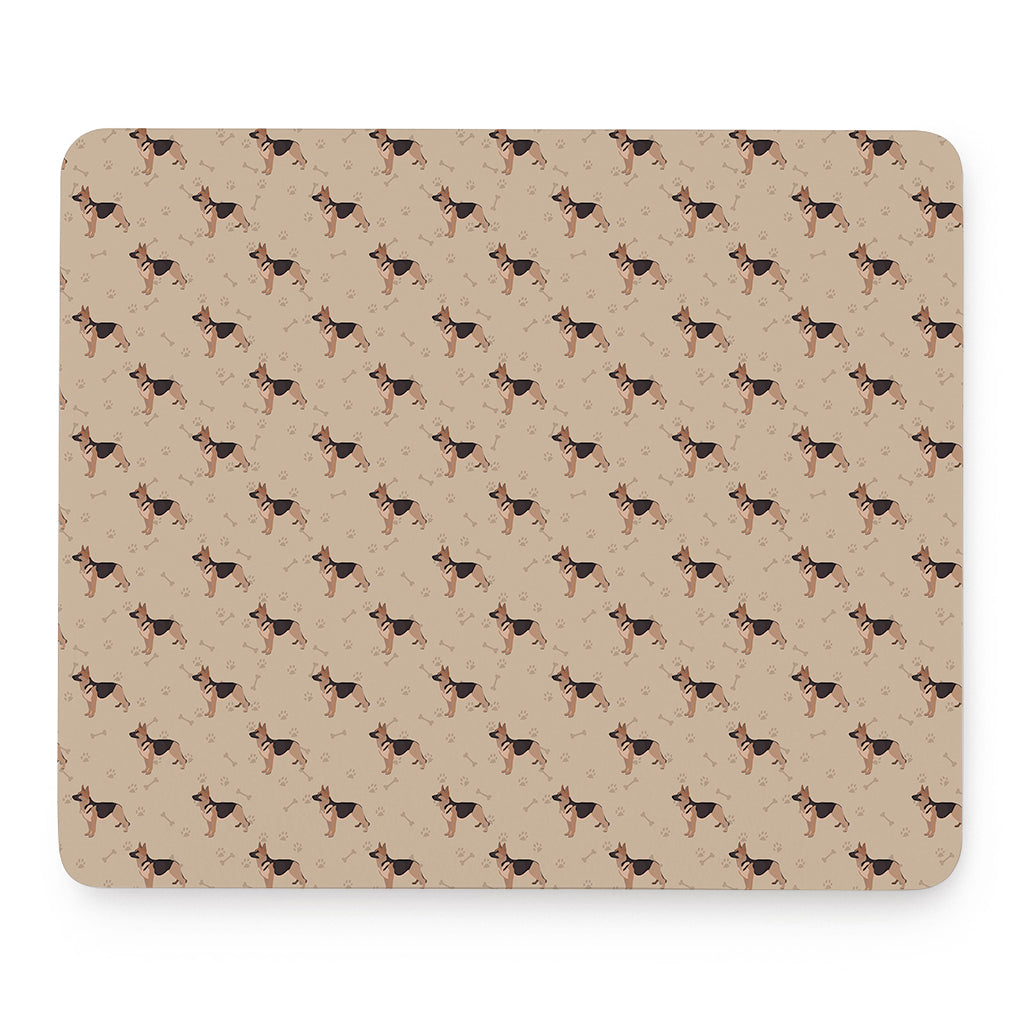 German Shepherd Dog Pattern Print Mouse Pad
