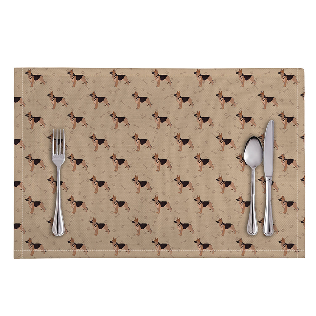 German Shepherd Dog Pattern Print Placemat