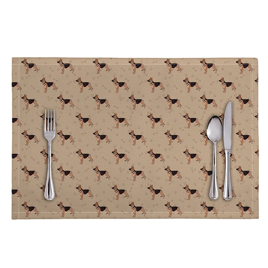 German Shepherd Dog Pattern Print Placemat