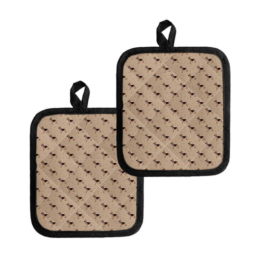 German Shepherd Dog Pattern Print Pot Holders
