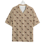 German Shepherd Dog Pattern Print Rayon Hawaiian Shirt