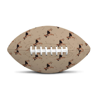 German Shepherd Dog Pattern Print Rugby Ball