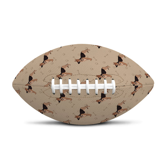German Shepherd Dog Pattern Print Rugby Ball