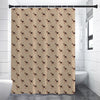 German Shepherd Dog Pattern Print Shower Curtain