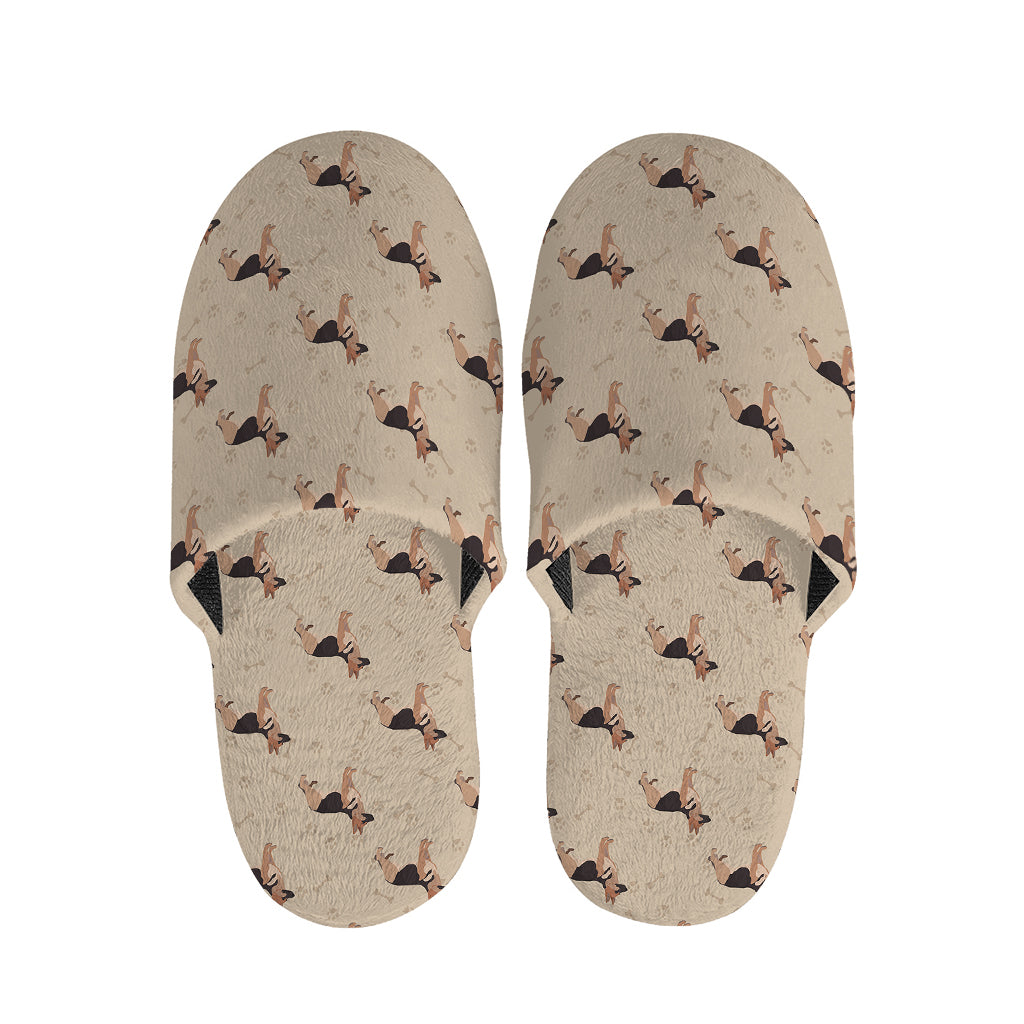 German Shepherd Dog Pattern Print Slippers