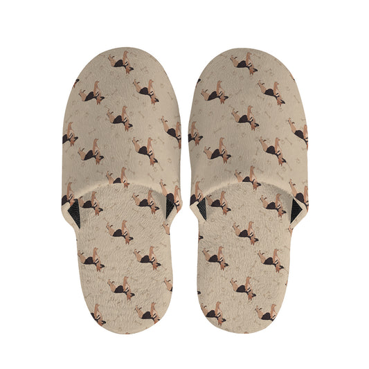 German Shepherd Dog Pattern Print Slippers