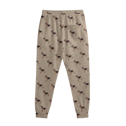 German Shepherd Dog Pattern Print Sweatpants