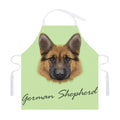 German Shepherd Dog Portrait Print Adjustable Apron