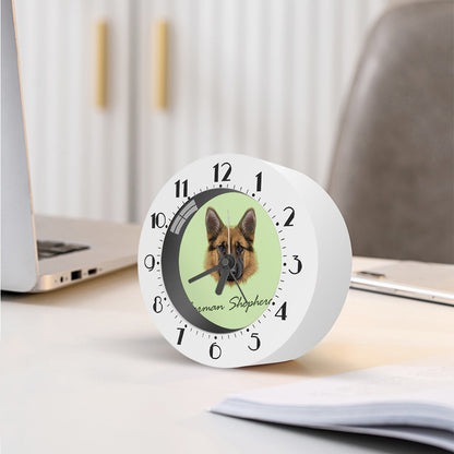 German Shepherd Dog Portrait Print Alarm Clock