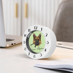 German Shepherd Dog Portrait Print Alarm Clock
