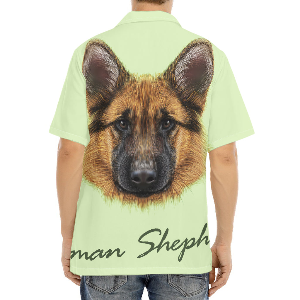 German Shepherd Dog Portrait Print Aloha Shirt