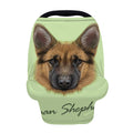 German Shepherd Dog Portrait Print Baby Seat Cover
