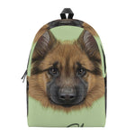 German Shepherd Dog Portrait Print Backpack