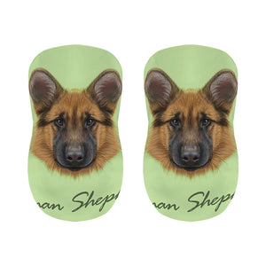 German Shepherd Dog Portrait Print Bar Stool Covers