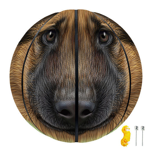 German Shepherd Dog Portrait Print Basketball
