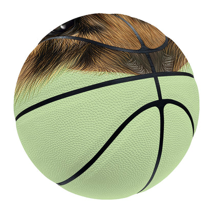 German Shepherd Dog Portrait Print Basketball