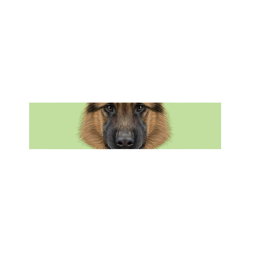German Shepherd Dog Portrait Print Bed Runner