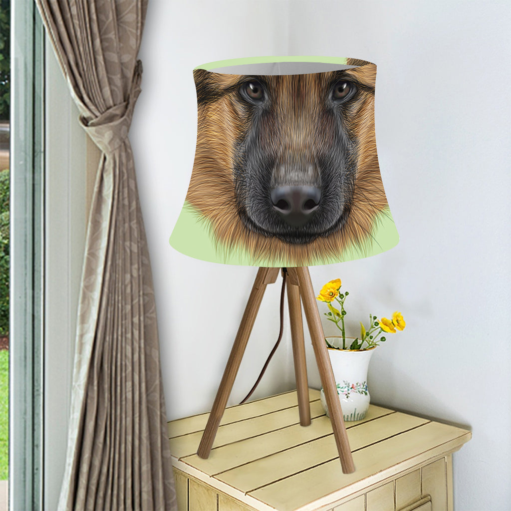 German Shepherd Dog Portrait Print Bell Lamp Shade