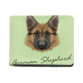 German Shepherd Dog Portrait Print Bifold Wallet