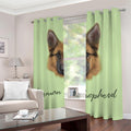 German Shepherd Dog Portrait Print Dimout Grommet Curtains