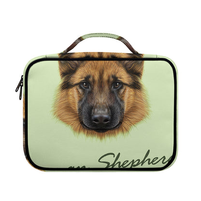 German Shepherd Dog Portrait Print Briefcase Bible Bag