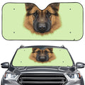 German Shepherd Dog Portrait Print Car Windshield Sun Shade