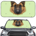 German Shepherd Dog Portrait Print Car Windshield Sun Shade