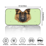 German Shepherd Dog Portrait Print Car Windshield Sun Shade