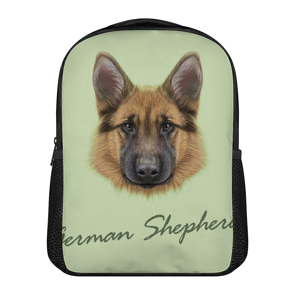 German Shepherd Dog Portrait Print Casual Backpack