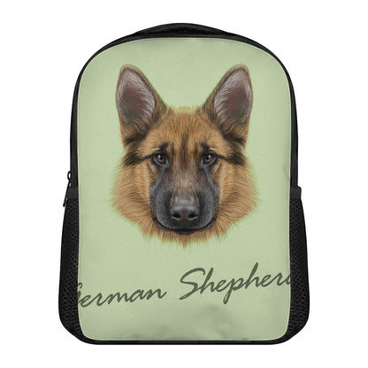 German Shepherd Dog Portrait Print Casual Backpack