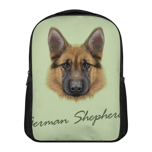 German Shepherd Dog Portrait Print Casual Backpack
