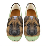 German Shepherd Dog Portrait Print Casual Shoes
