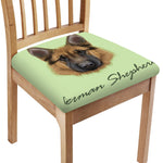 German Shepherd Dog Portrait Print Chair Cushion Cover
