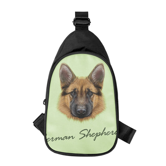 German Shepherd Dog Portrait Print Chest Bag
