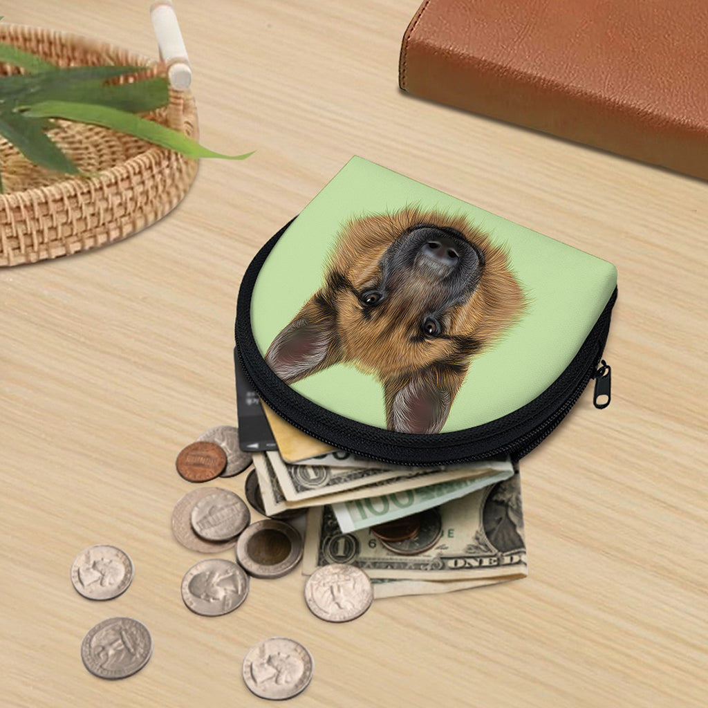 German Shepherd Dog Portrait Print Coin Purse