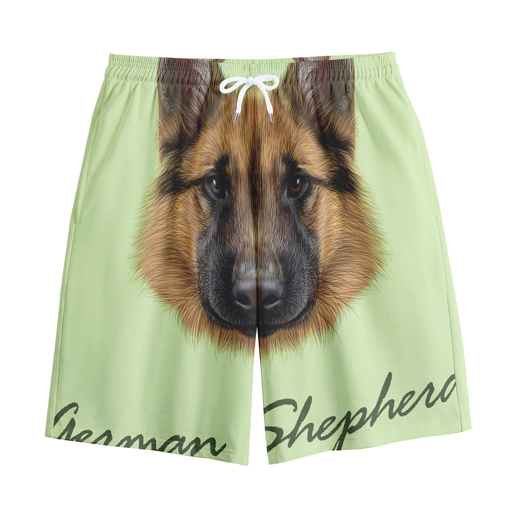 German Shepherd Dog Portrait Print Cotton Shorts