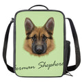 German Shepherd Dog Portrait Print Crossbody Lunch Bag
